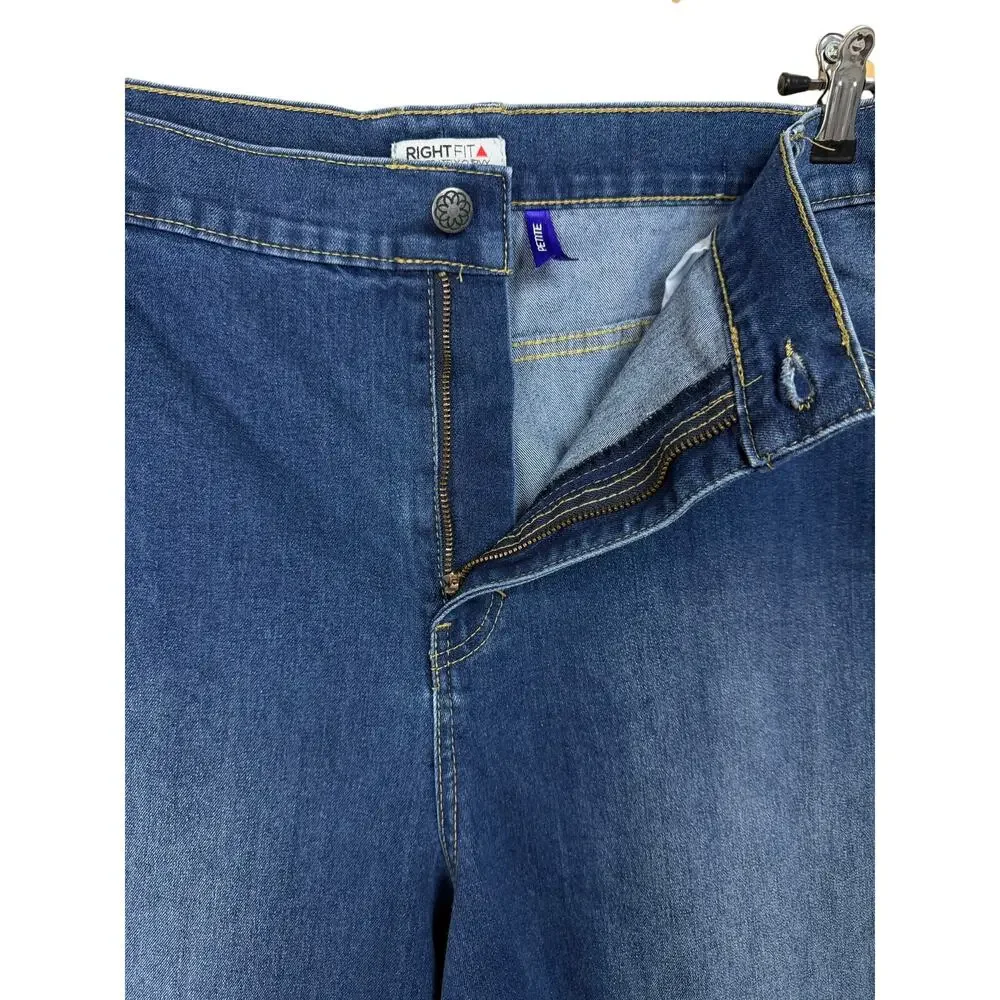 Catherines Right Fit Jeans Plus Sz 20WP Moderately‎ Curvy Cropped